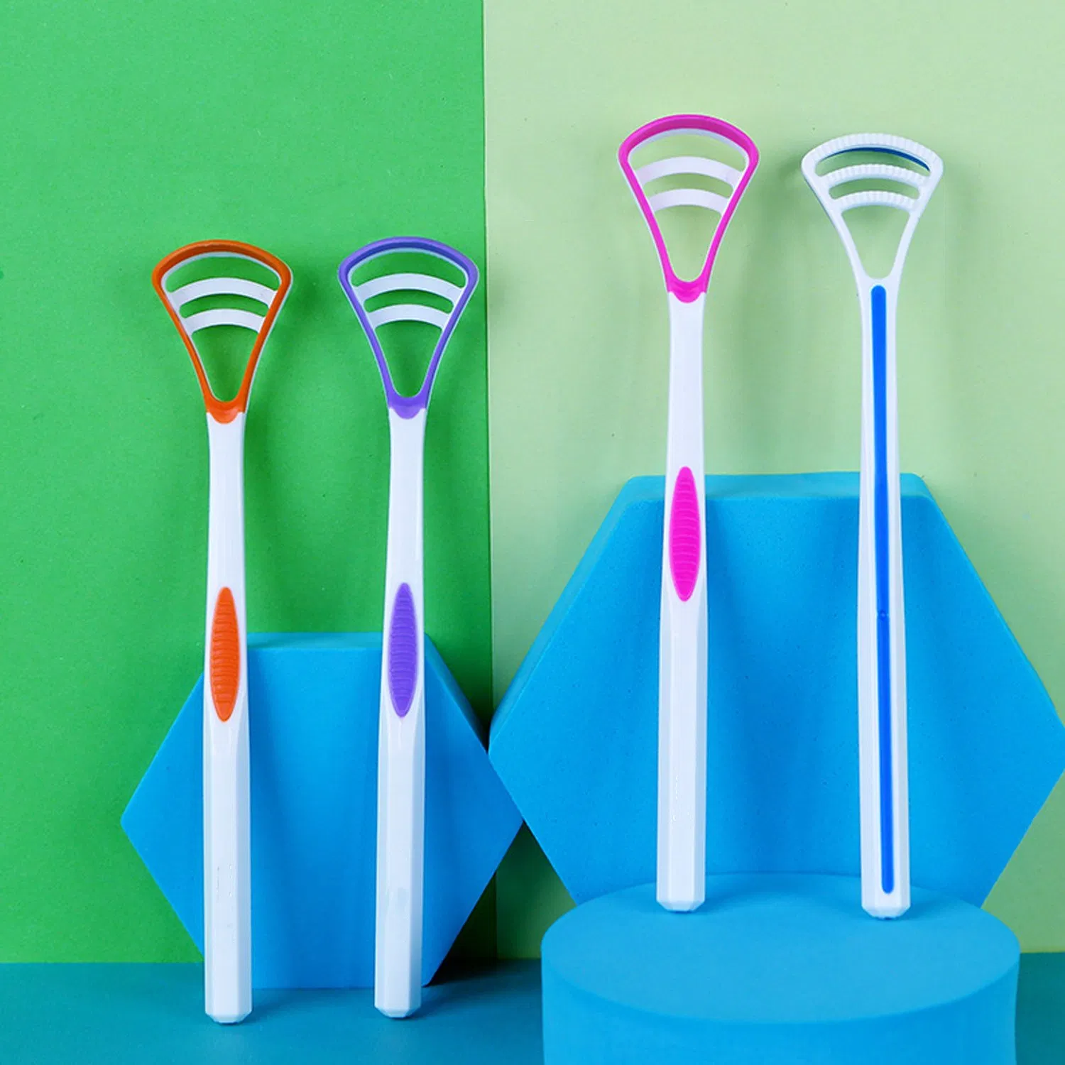 High Quality Double-Sided Use Silicone Adult Tongue Scraper