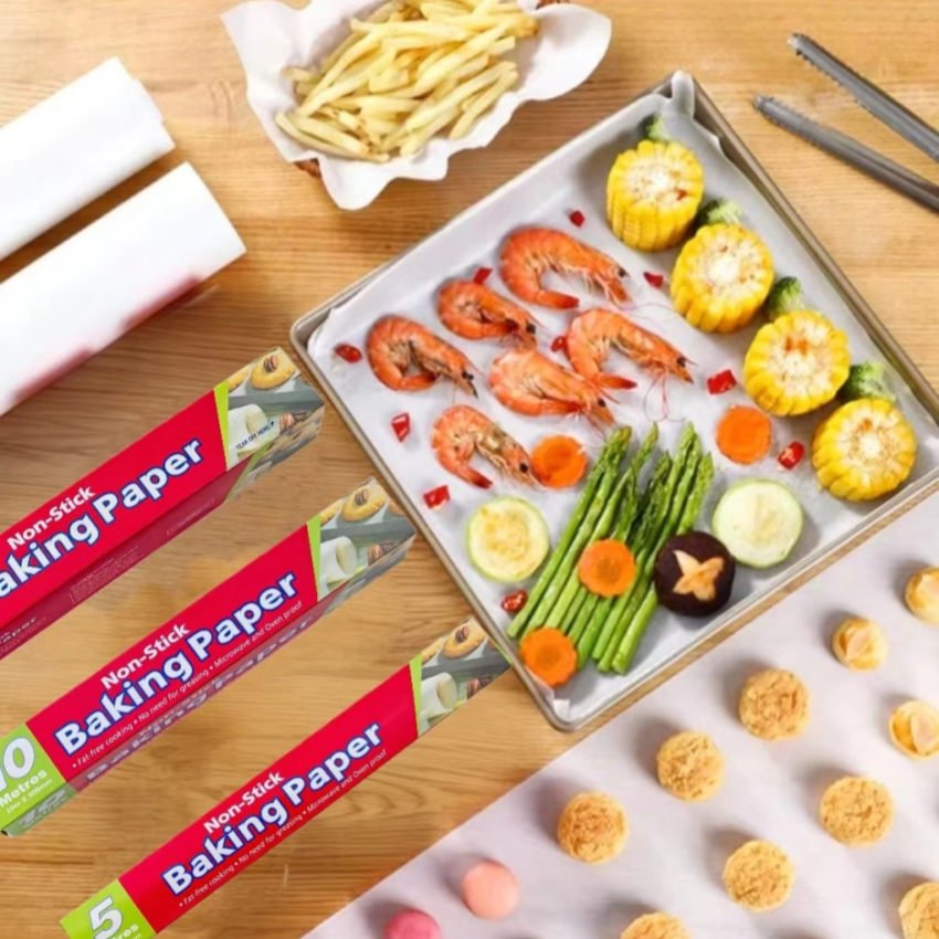 Greaseproof Silicone Coated Parchment Baking Paper for Sandwich Gas Toaster Oven Use