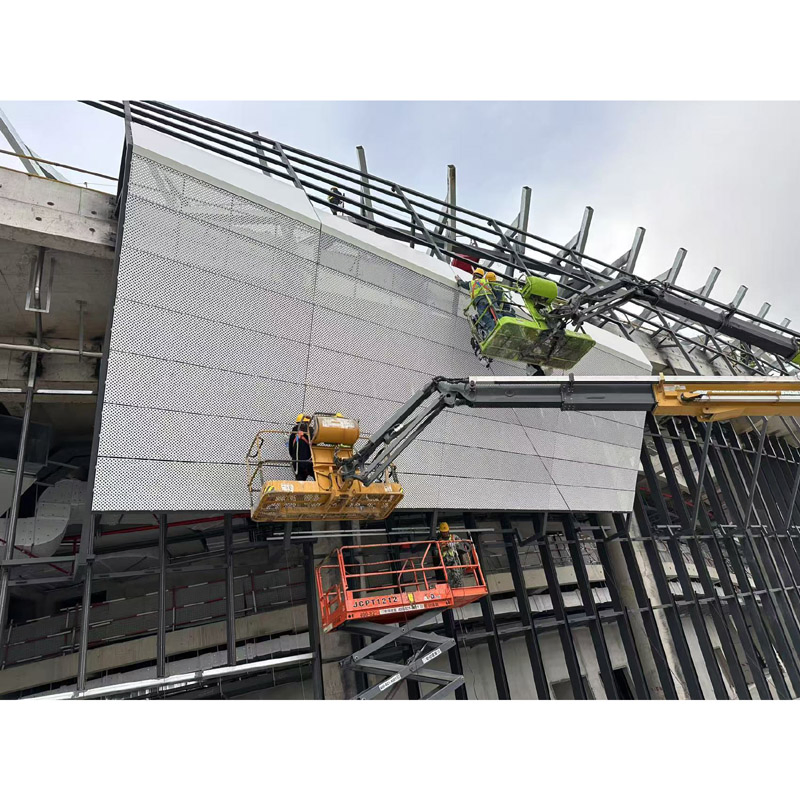 Aluminum 3D Facade Panel Custom Modern Aluminum Curtain Wall Project for Outdoor