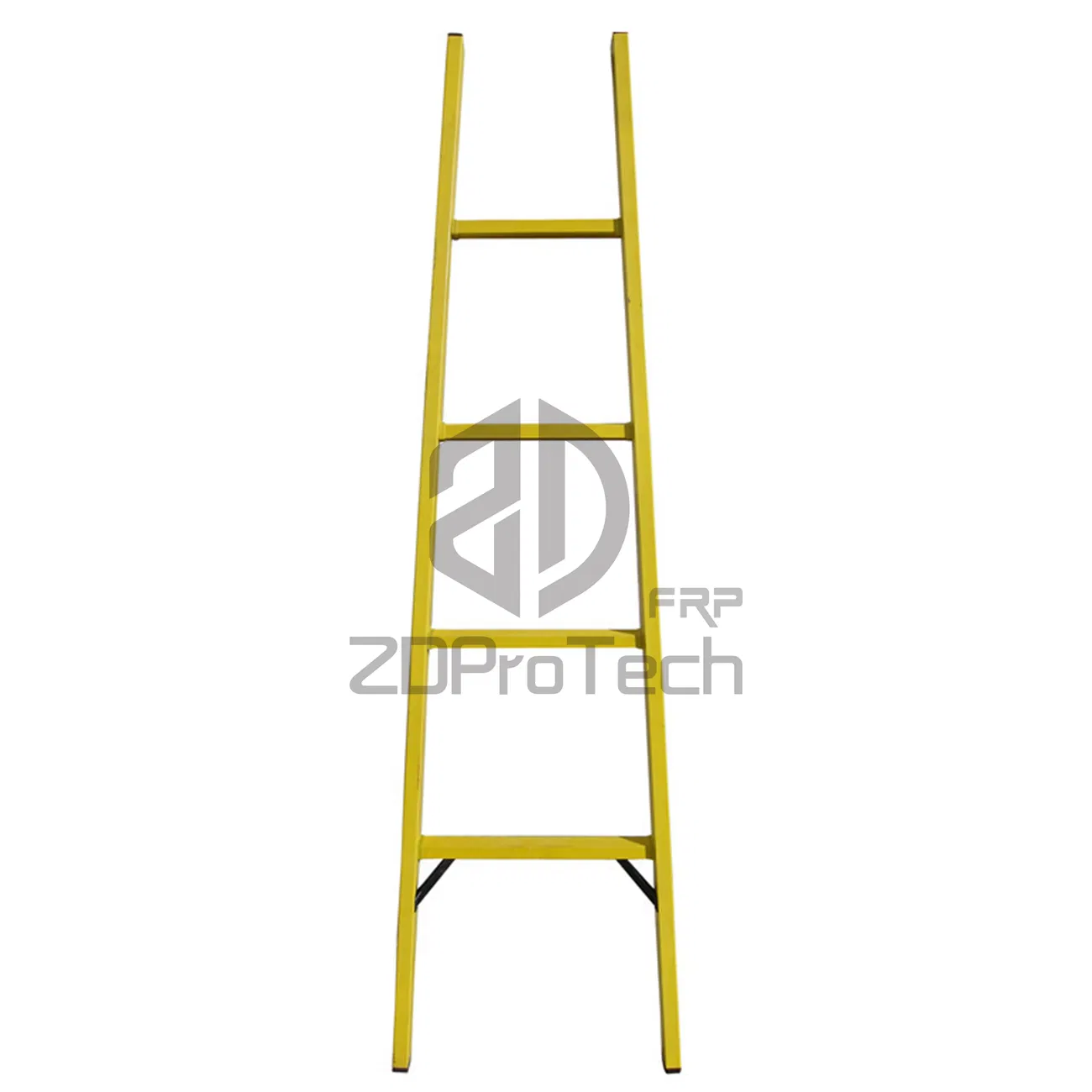 Pultrusion Safety Lightweight 3m Fiberglass Straight Ladder / FRP Ladder.