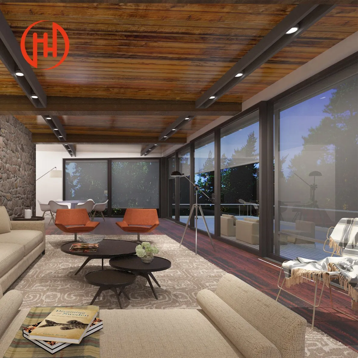 Hot Selling Residential Fire Rated Aluminum Water Proof Modern Vertical Plywood Case