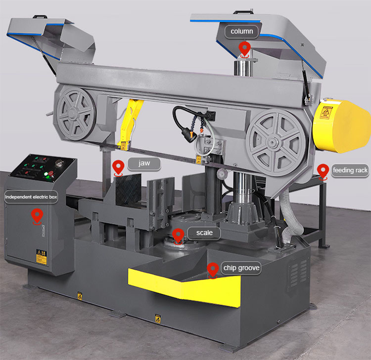Ленточная пила по металлу профессиональная промышленная