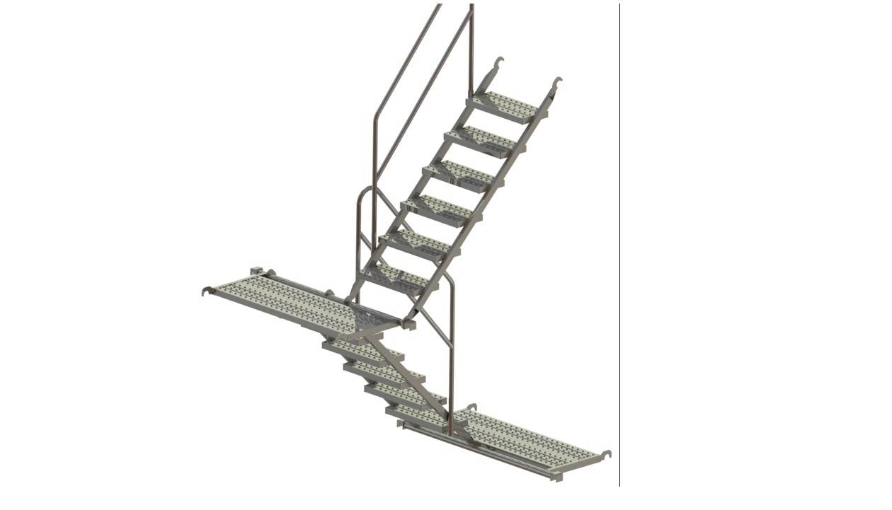 Scaffolding Step Ladder Steel Staircase for Construction