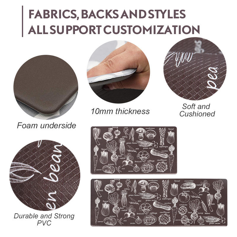 Non-Slip Washable Kitchen Rugs Home Super Absorbent Laundry Room Kitchen Floor Carpets