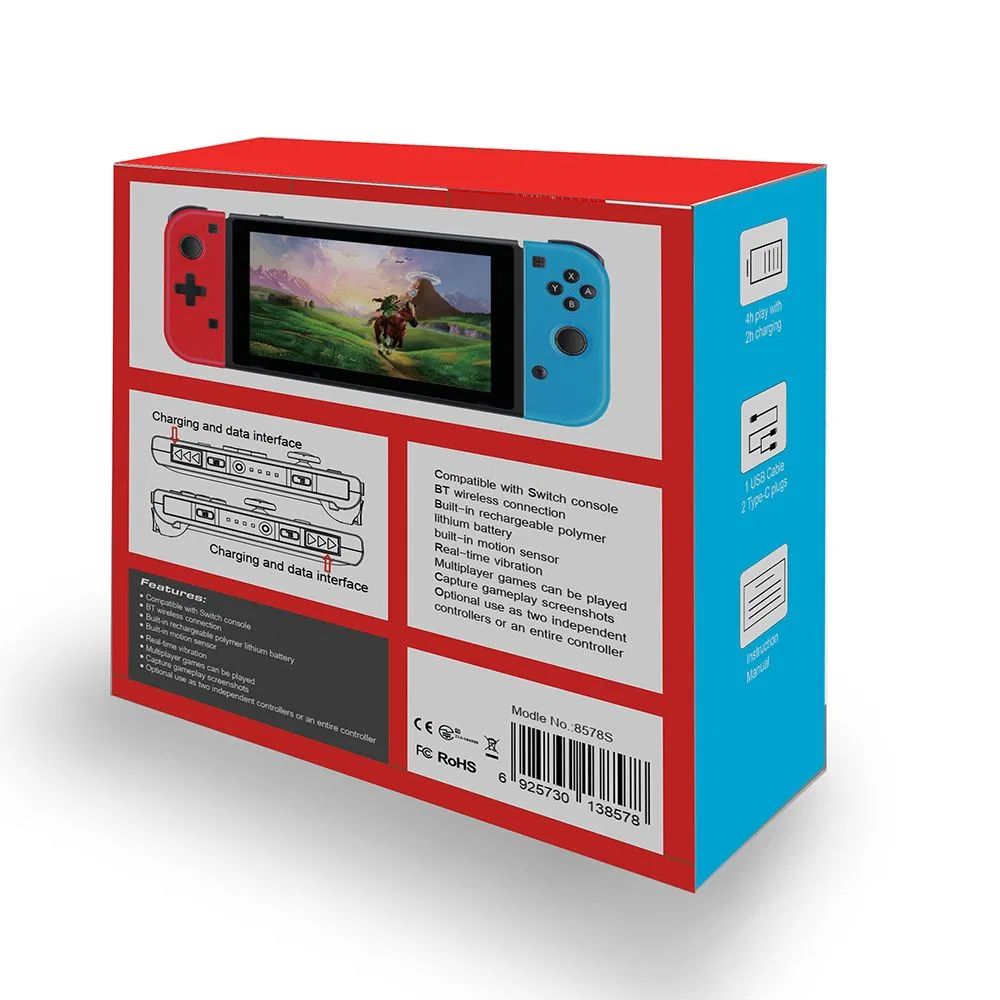 Custom Joypad Game Controller for Nintendo Switch Left Right Wireless Joystick Con S201 L R J-C Pad for N-SL Controller Gamepad