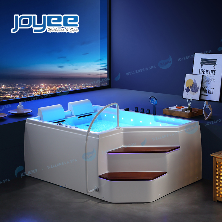 Угловая гидромассажная ванна Joyee Whirlpool на 2 персоны
