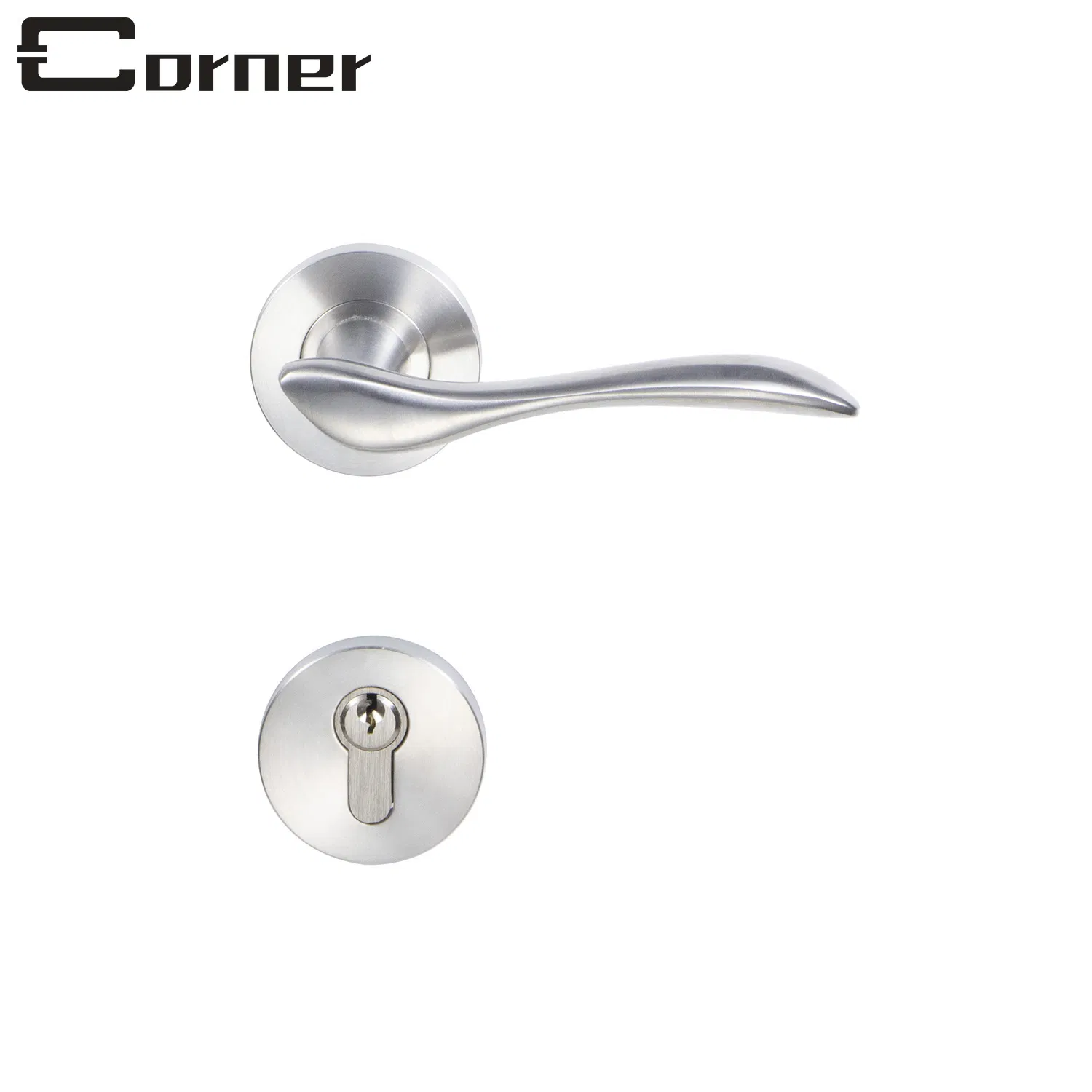 Factory Hot Sale Item Stainless Steel Door Lever Handle Bedroom Bathroom Handle