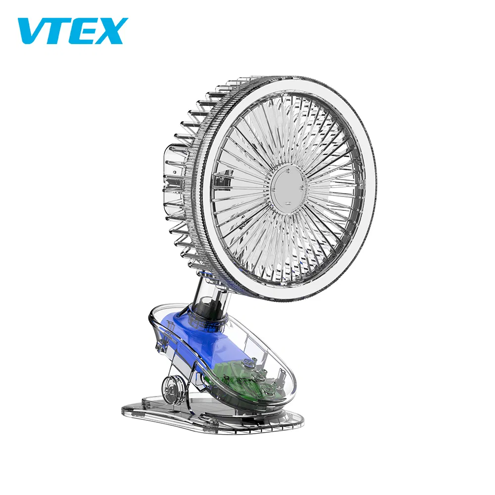 Natural Wind Small Fan Rechargeable Mini Clip Table Lamp Fan