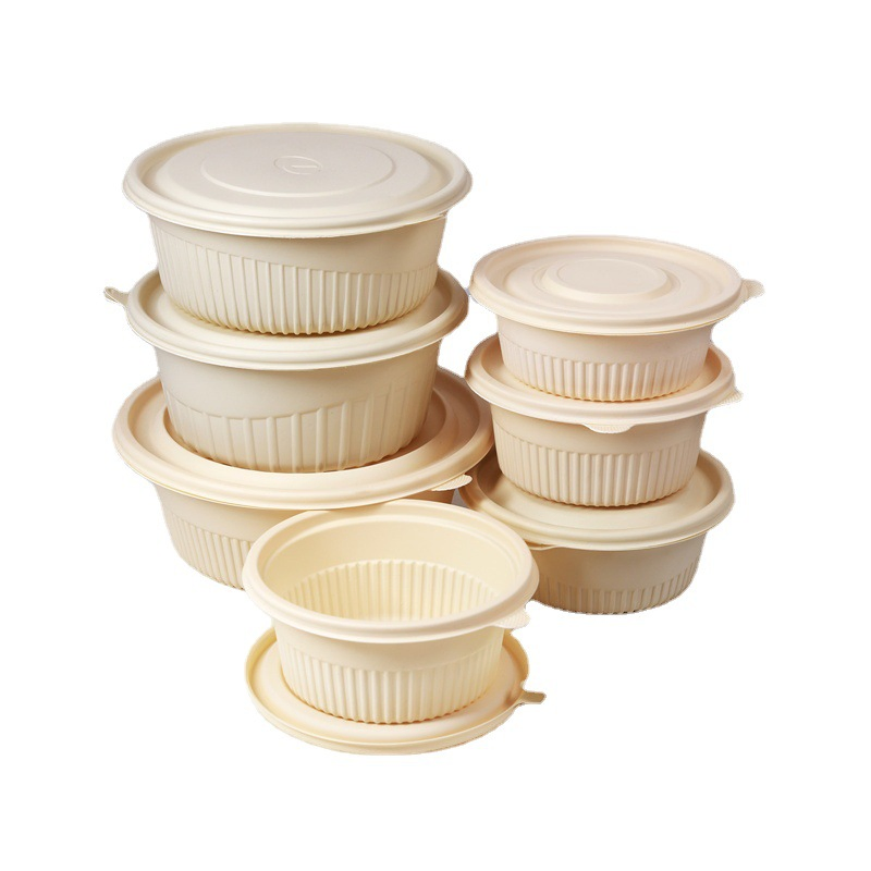 Customized Compostable Clamshell Take out Food Containers Degradable Disposable Sugarcane Lunch Box