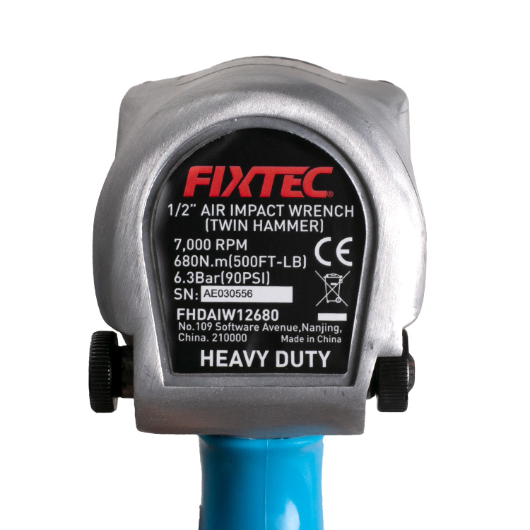Пневматический гайковерт Fixtec 1/2" Professional Heavy Duty