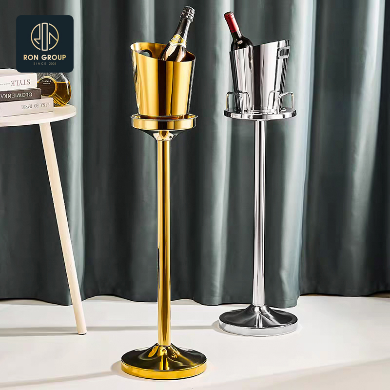 Ледница из нержавеющей стали 5 л, шампанское золото