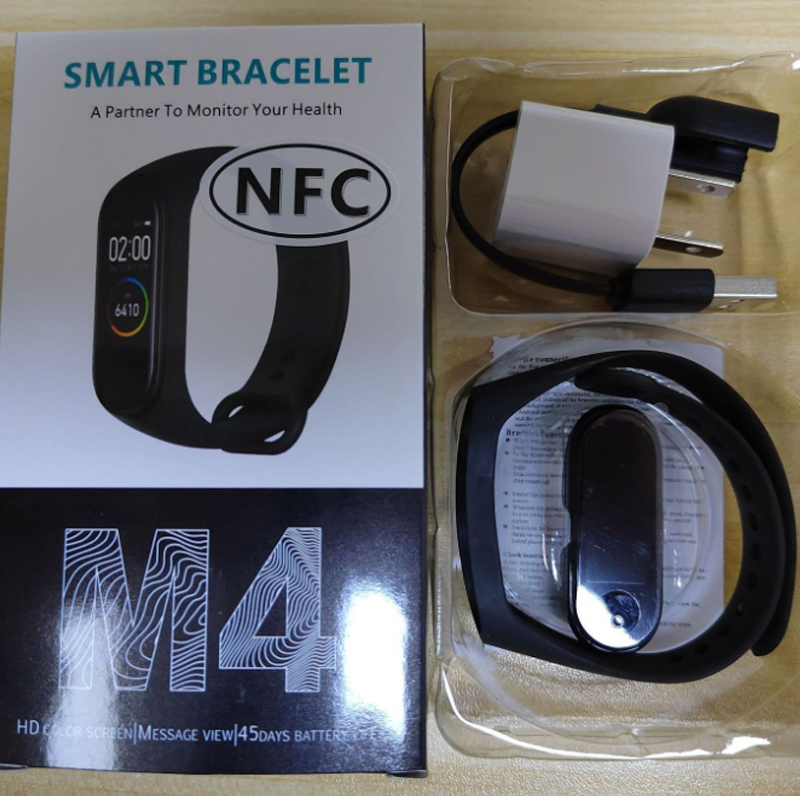 Amazon Hot Sell Inexpensive Smartwatch Fitness Tracker NFC M4/M7 Smart Band
