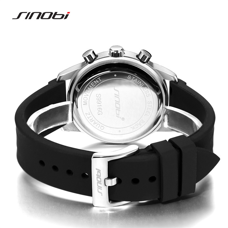 Hot-Selling Sinobo S9916g Neutral Waterproof Calendar Men's Multi Functional Quartz Watch