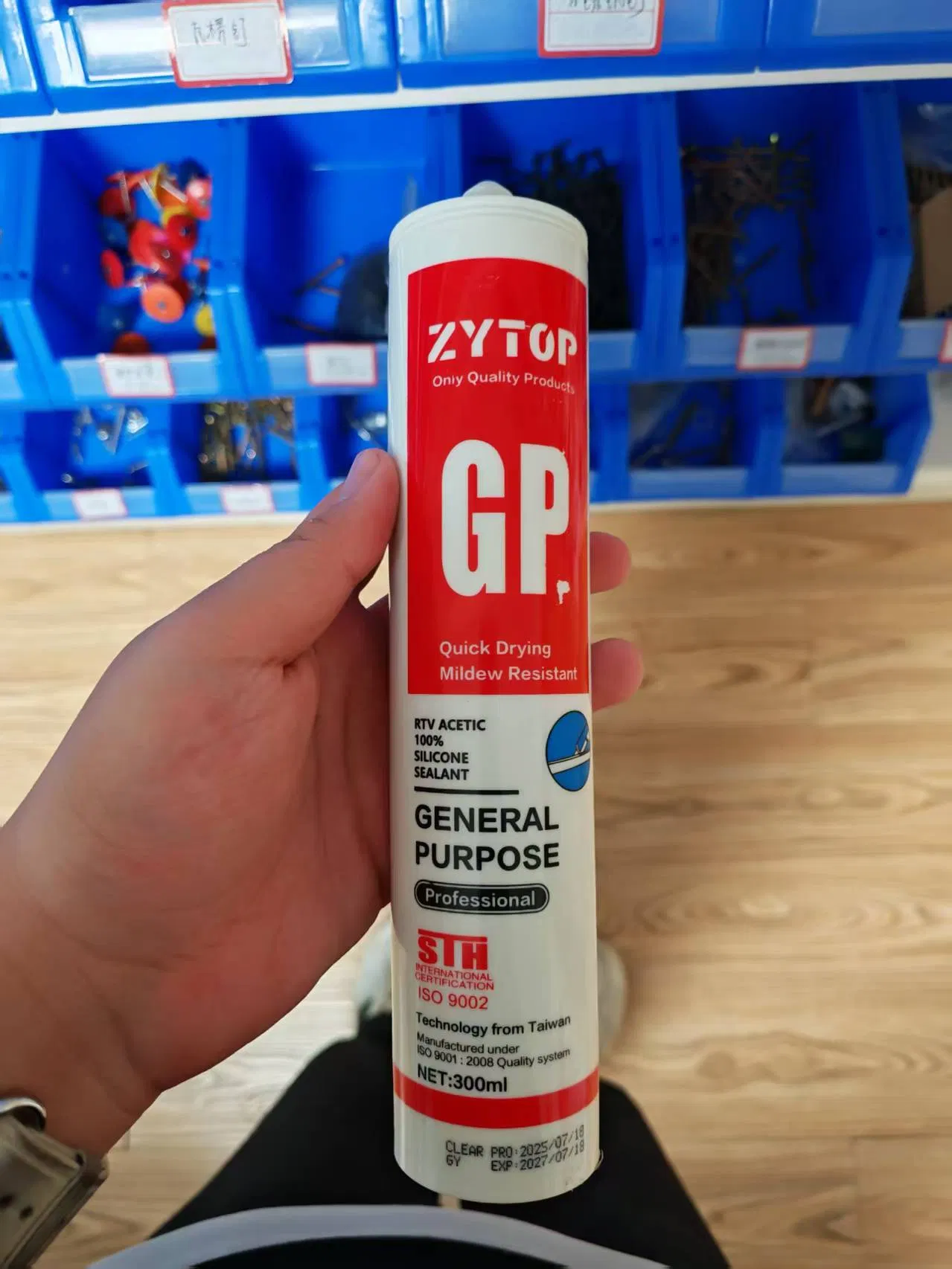 High Quality Silicone Sealant, 100%RTV, Used in Windows and Glass