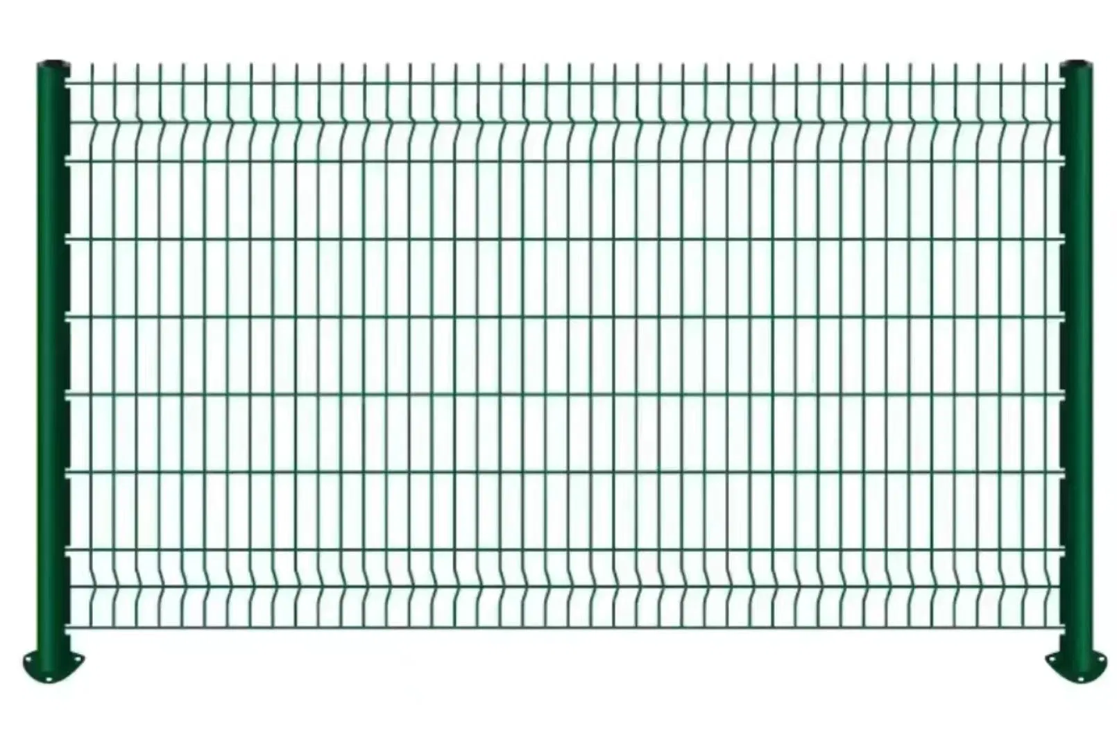 Low Cost Modern Design 7FT Eco-Friendly Small Garden 3D Fencing Triangle Bending Wire Mesh Galvanized Powder Coated Iron Frame