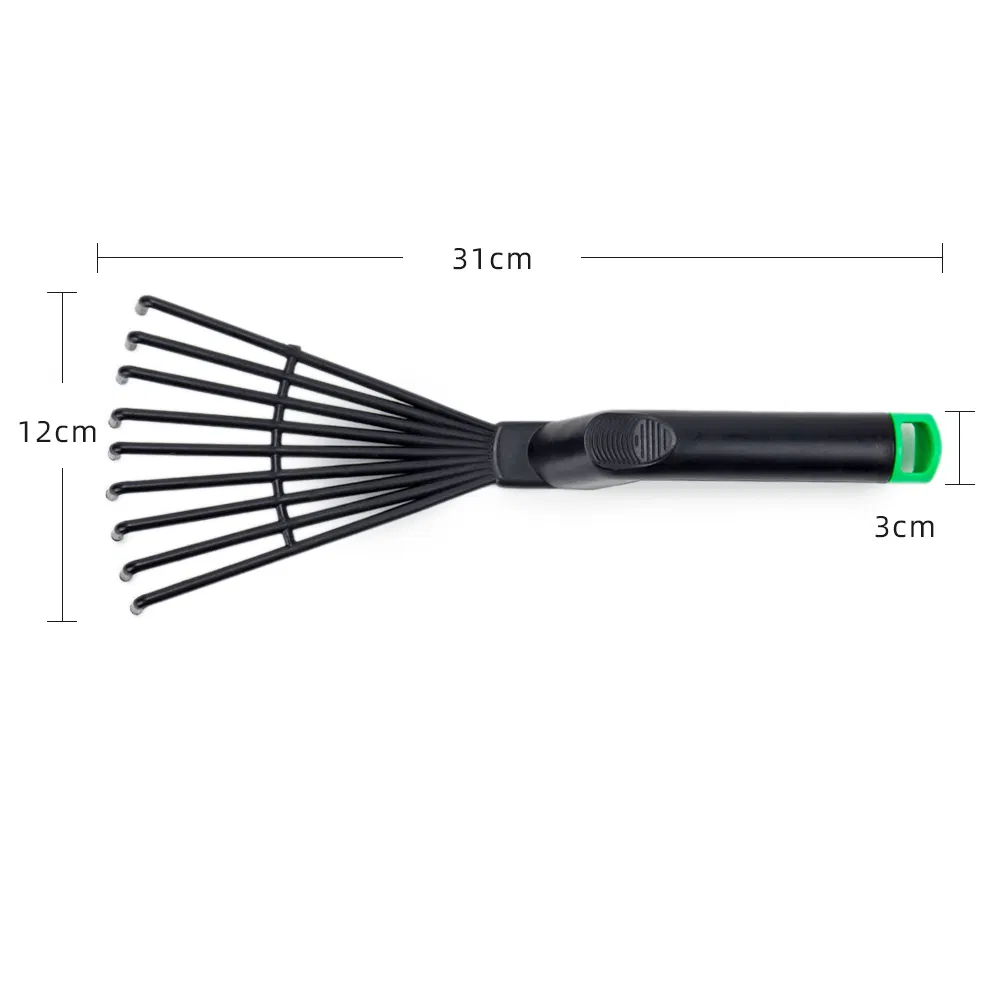 Nine-Tooth Rake Mini Garden Tools Leaf Rake Landscape Gardening Props