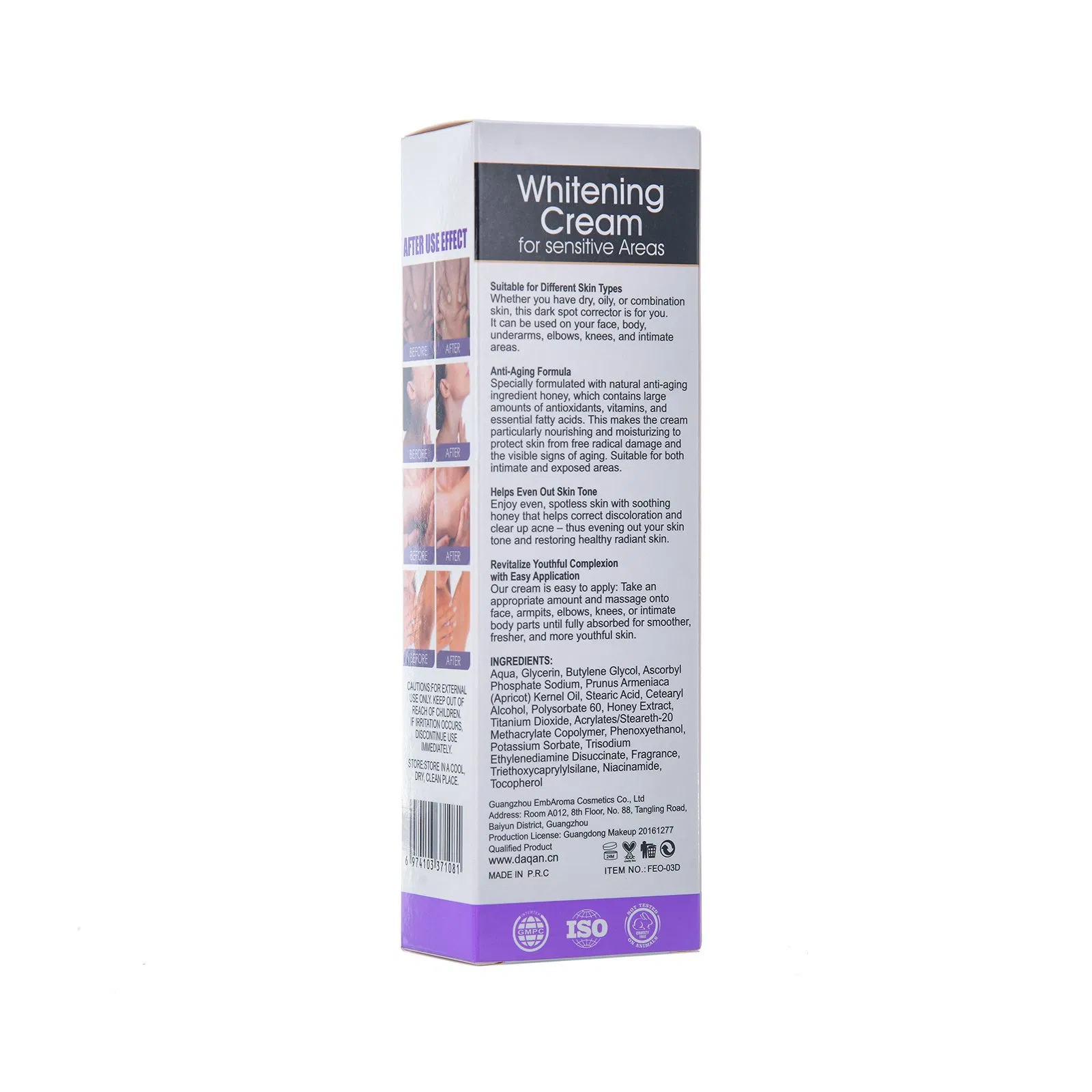 Natural Dark Spots Whitening Cream Fast-Acting Brightening Cream for Dark Knees Knuckles