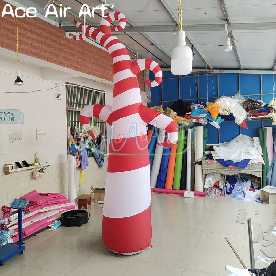 Giant Lighting Inflatable Candy Tree for Xmas Party Event Winter Decoration