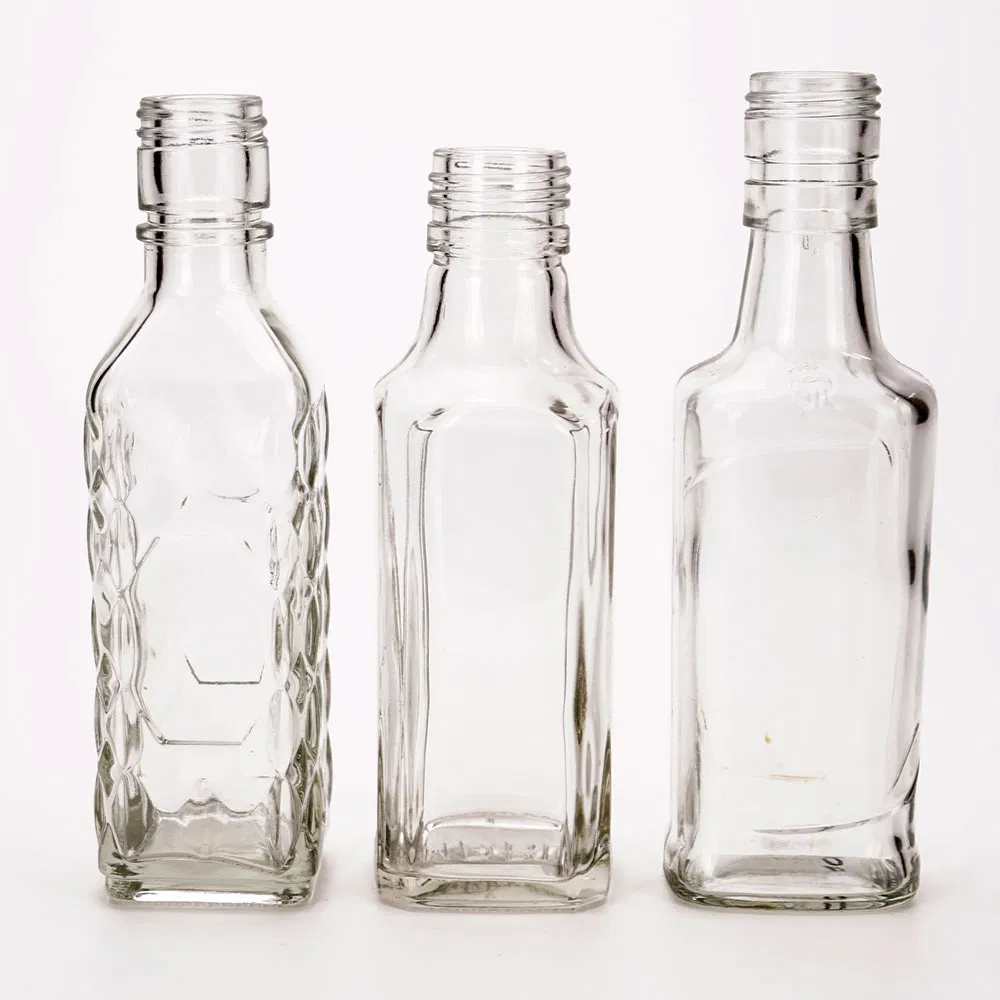 Square Drinking Glass Bottle Liuqor Bottle