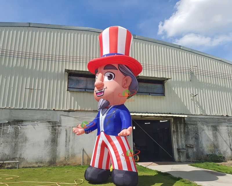 New Design Inflatable Cartoon Model Inflatable Jazz Inflatable Magician with Hat