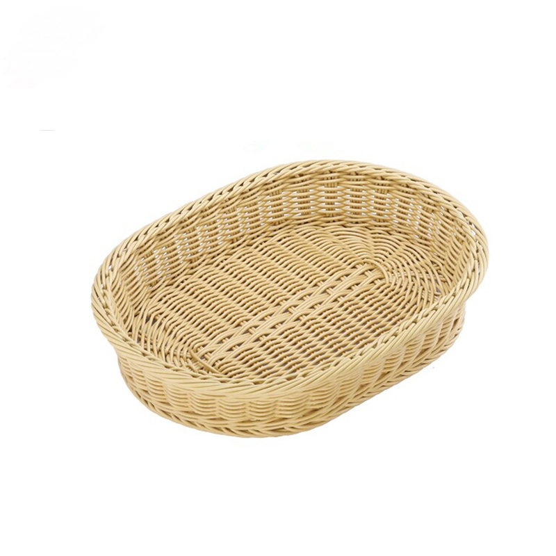 Produce Display Oval Brown 400*300*80mm Environmentally Conscious and Natural Product Presentation Loose and Unpacked Vegetables and Fruit Retail Equipm