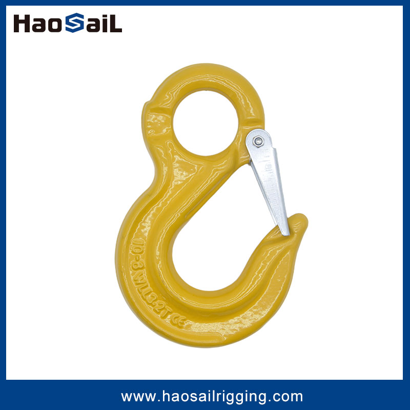 G80 Eye Sling Hook with Latch for Wire Rope Sling and Chain Sling