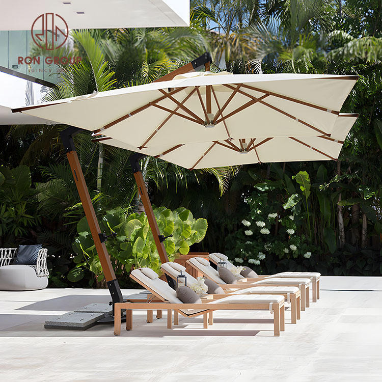 Большая круглая алюминиевая садовая зонт-тент