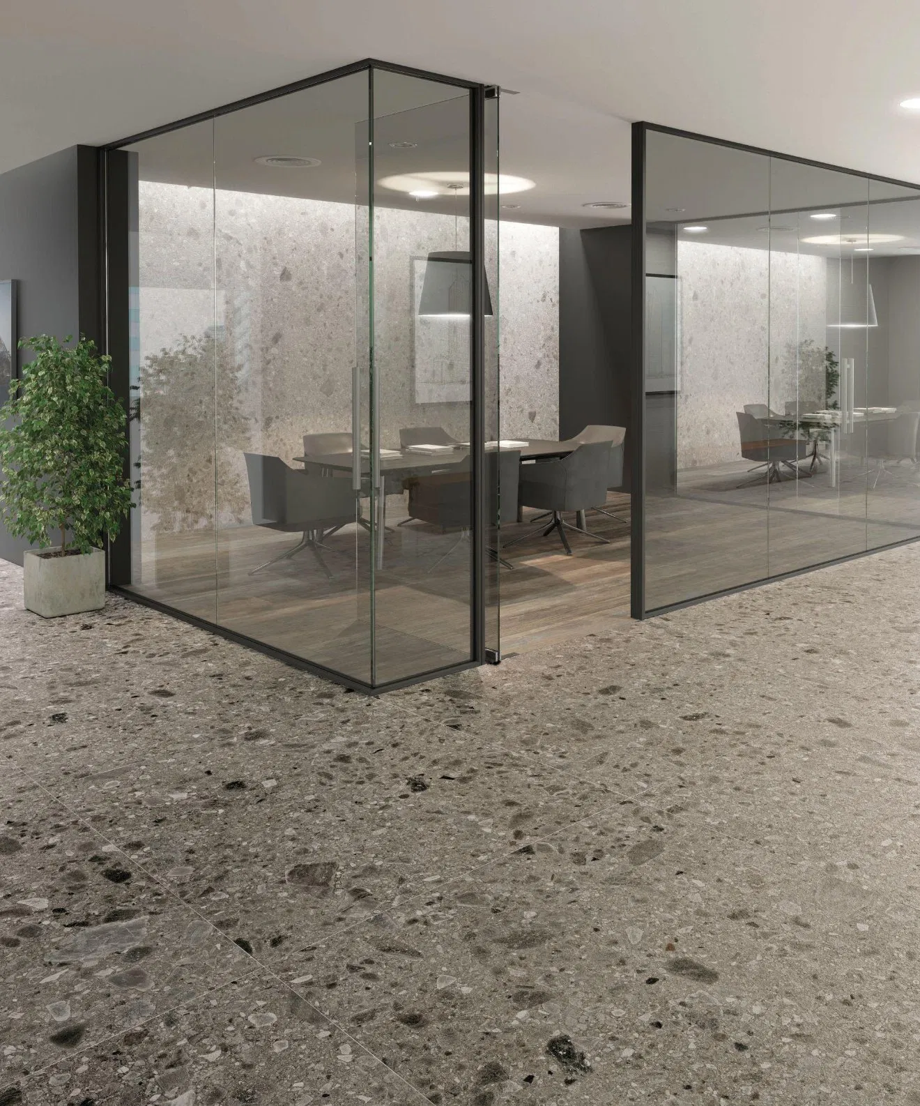 Artificial Stone Slab for Terrazzo Stone Natural Finish Flooring Outdoor