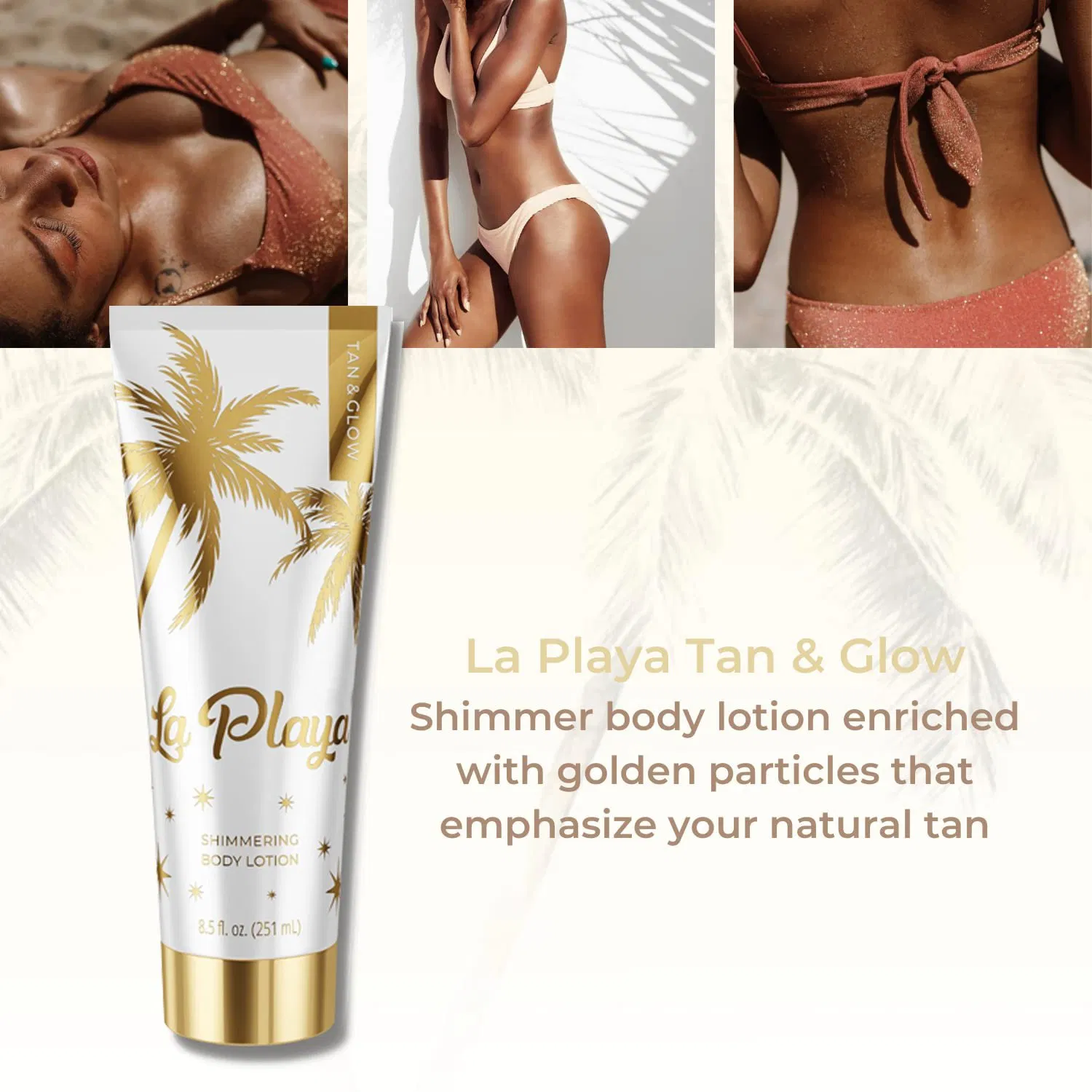 Beauty Cosmetics Skin Care Natural Moisture Shimmery Tanning Body Lotion