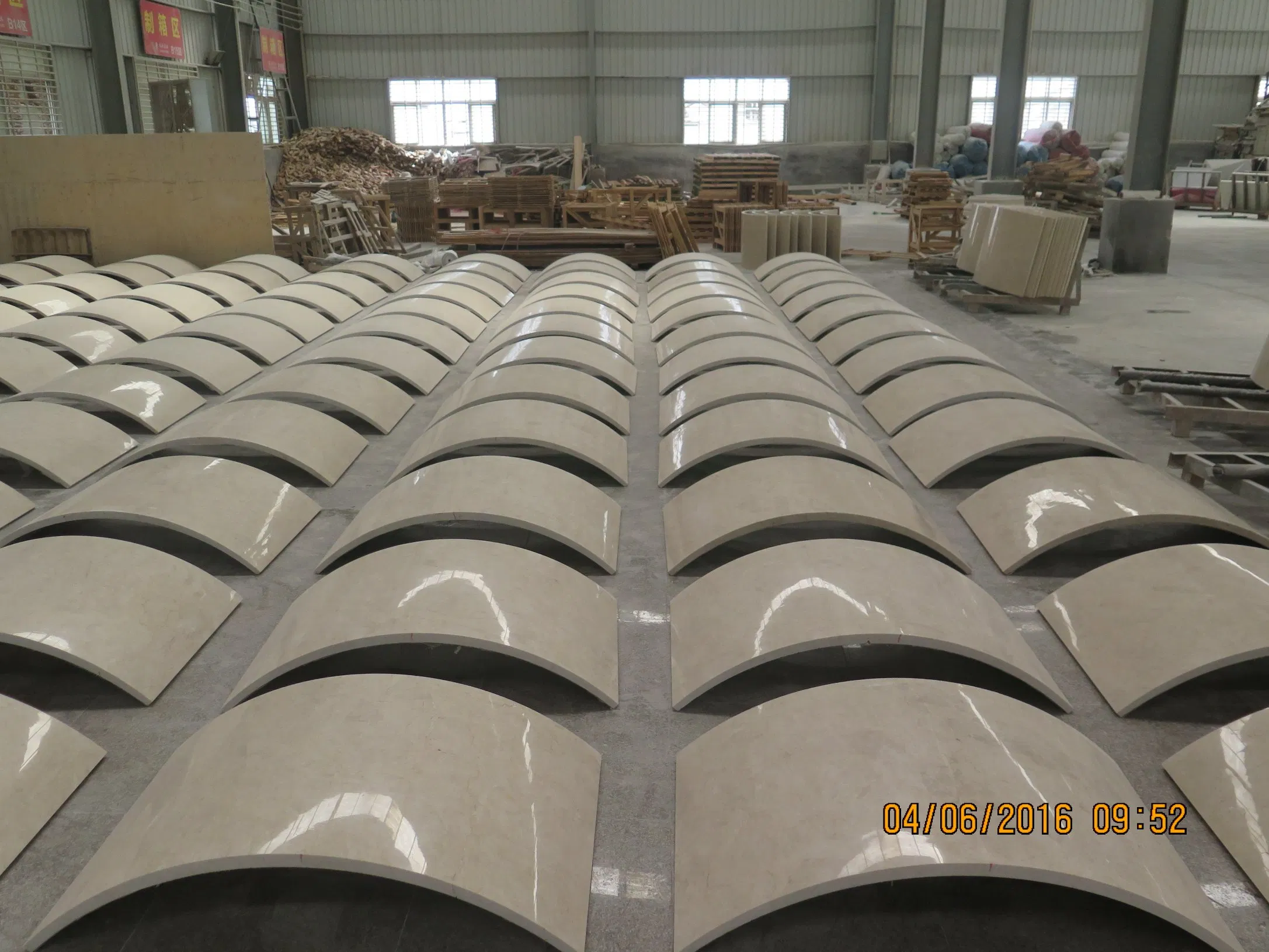 Straight Veins White Marble for Hotel Lobby