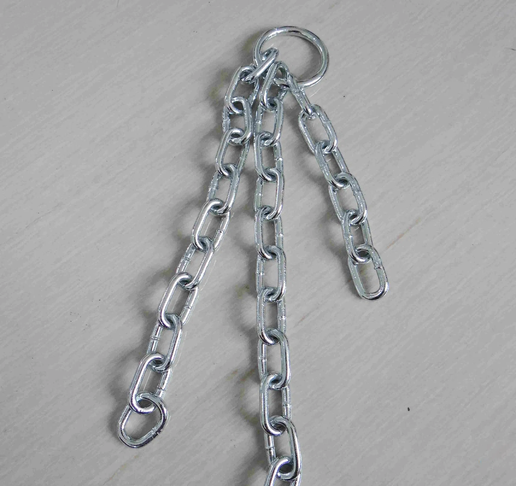 Korean Standard Short Double Loop Weldless Knotted Zinced Link Chain