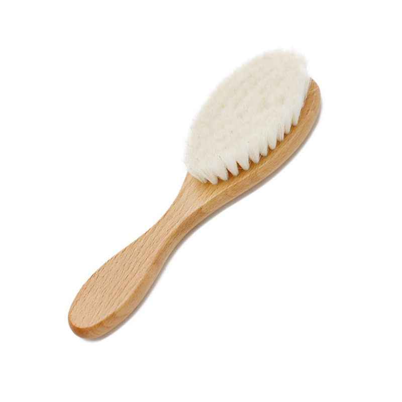Eco-friendly Natural Beech Wood Baby Comb Hair Brush Comb Set