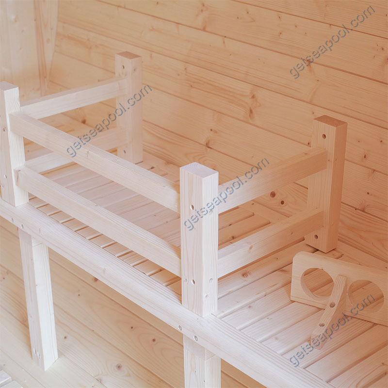 Бочкообразная сауна из хемлока и кедра для улицы