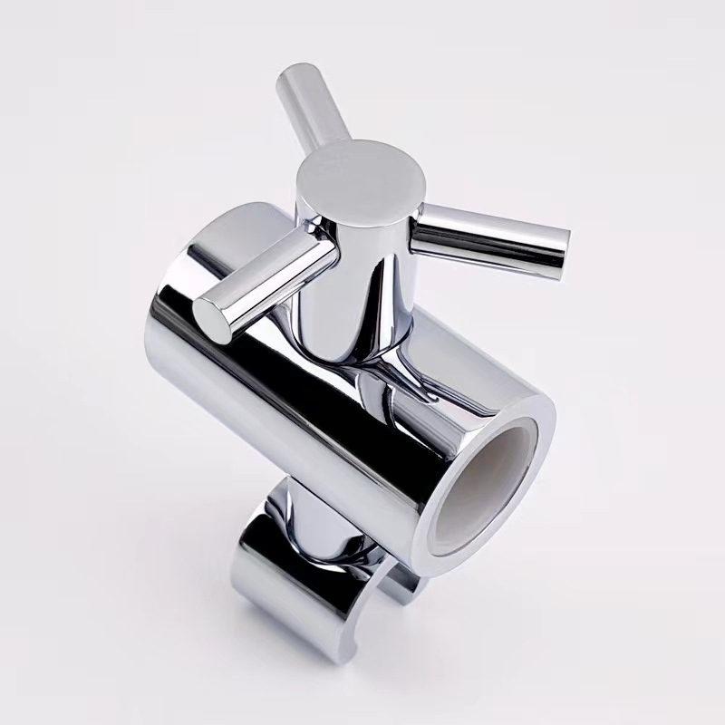 Adjustable Chrome Shower Head with Versatile Pedestal Mount