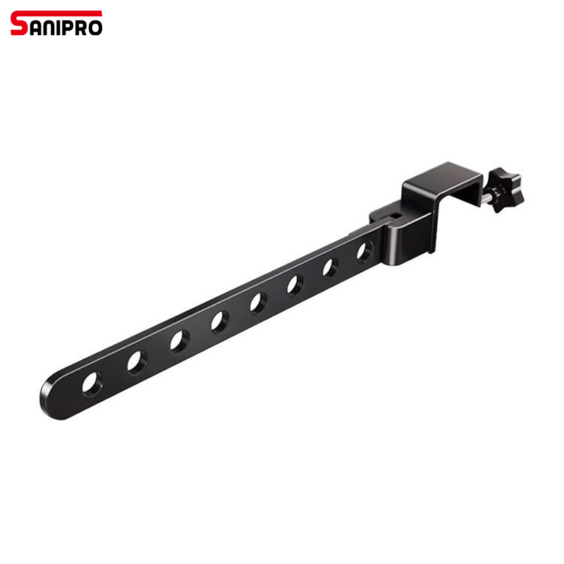 Sanipro Punch-Free Aluminum Alloy Clothes Hanger Single-Tier Anti-Theft Window Guardrail Clip Type Folding Drying Rack