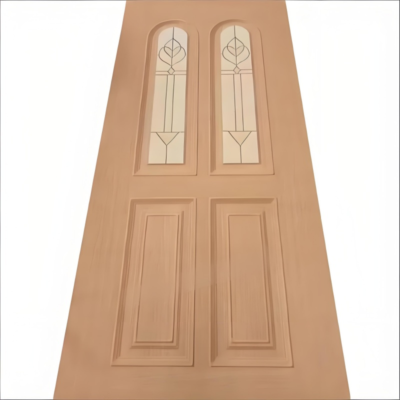 2.5mm 2.7mm 3mm Glossy Surface Polyester Flat HDF Door Skin with UV Surface