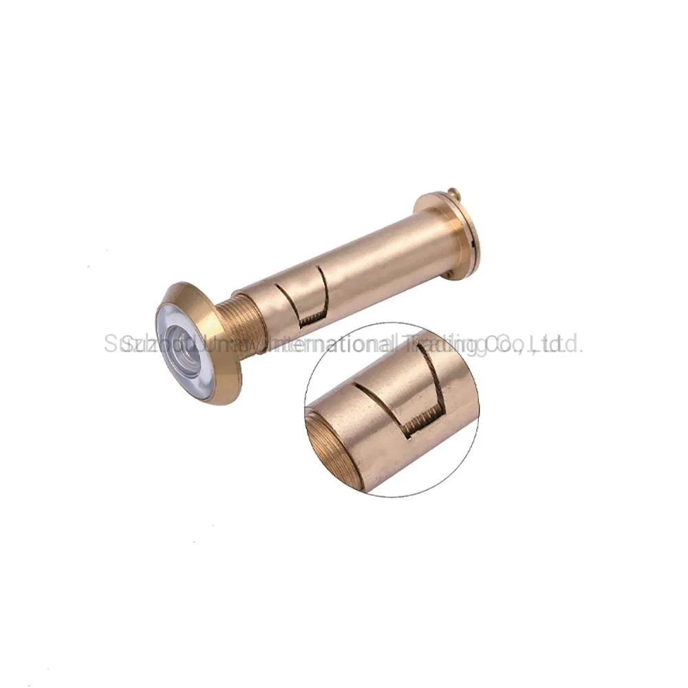 Um13816b Rose Gold Anti-Burglar Door Viewer Brass