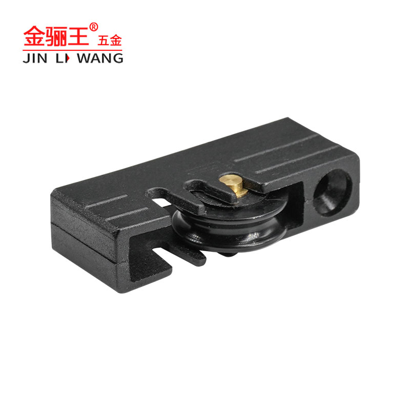 Aluminum Profile Wheel Black Plastic Housing Sliding Window Roller for Window Hardware Fittings