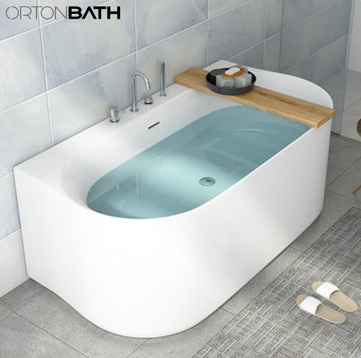 Угловая акриловая ванна Orton с гидромассажем