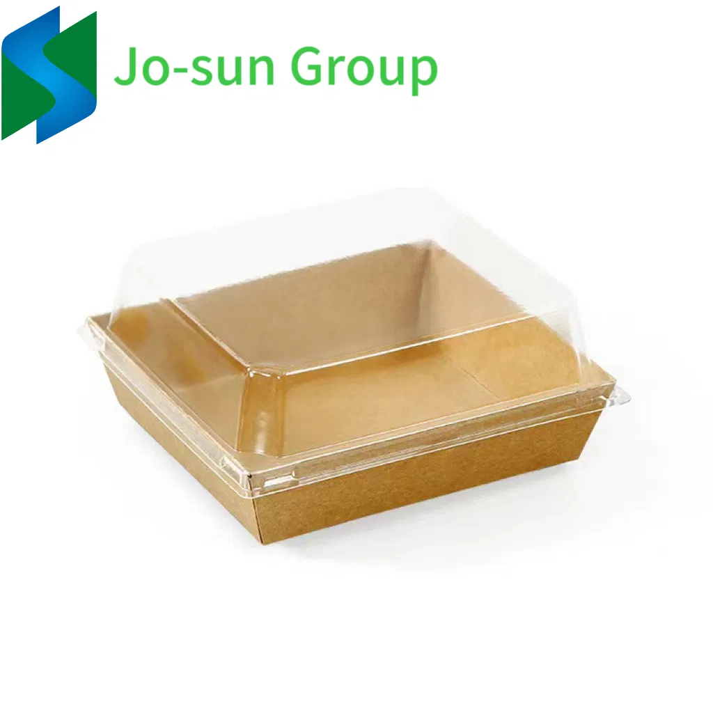 Take Away Disposable Custom Kraft Brown Gift Paper Salad Packing Box for Lunch Cake