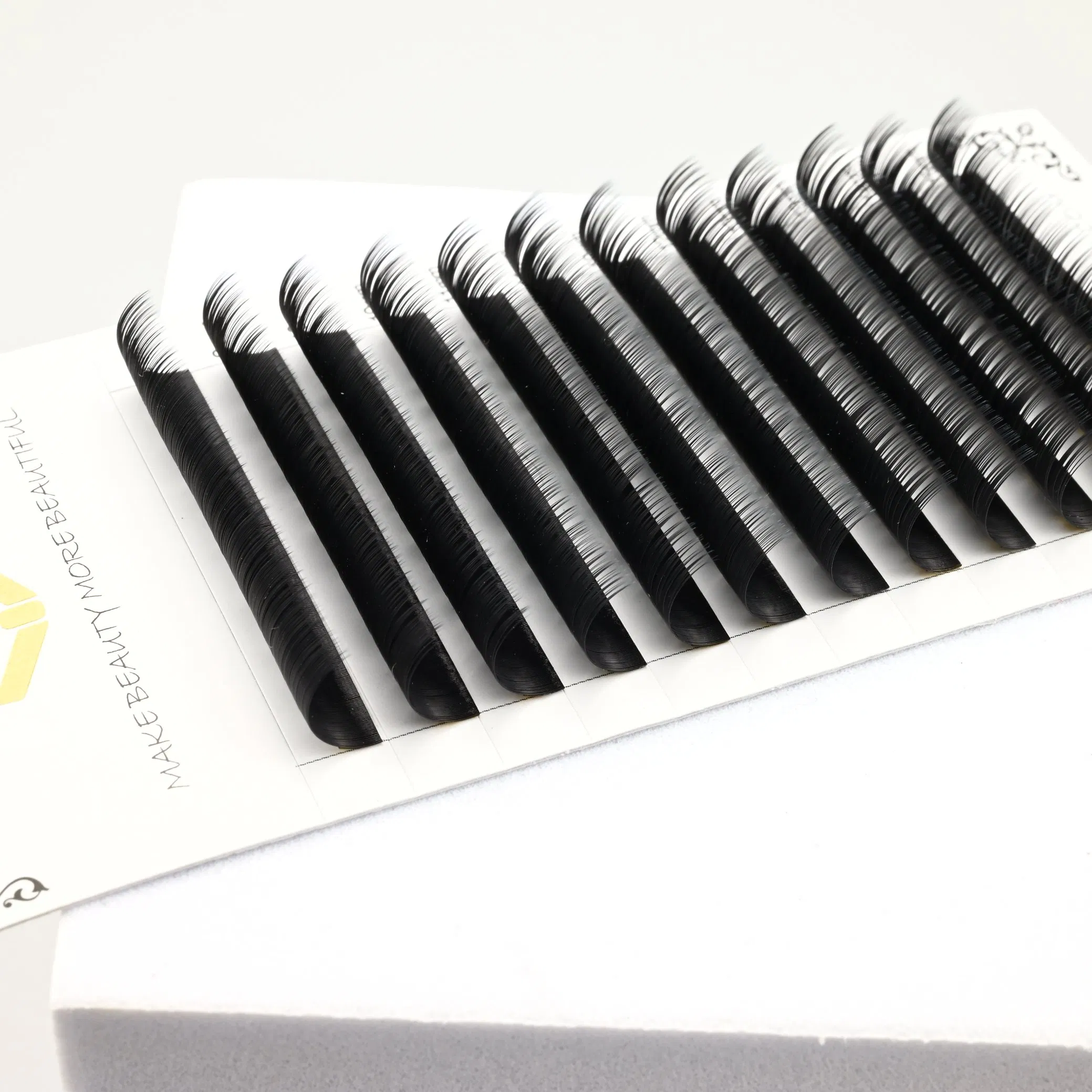 Mtlashes OEM Easy Fan Volume Eyelash Extensions Black Faux Mink Professional Salon Use Lashes