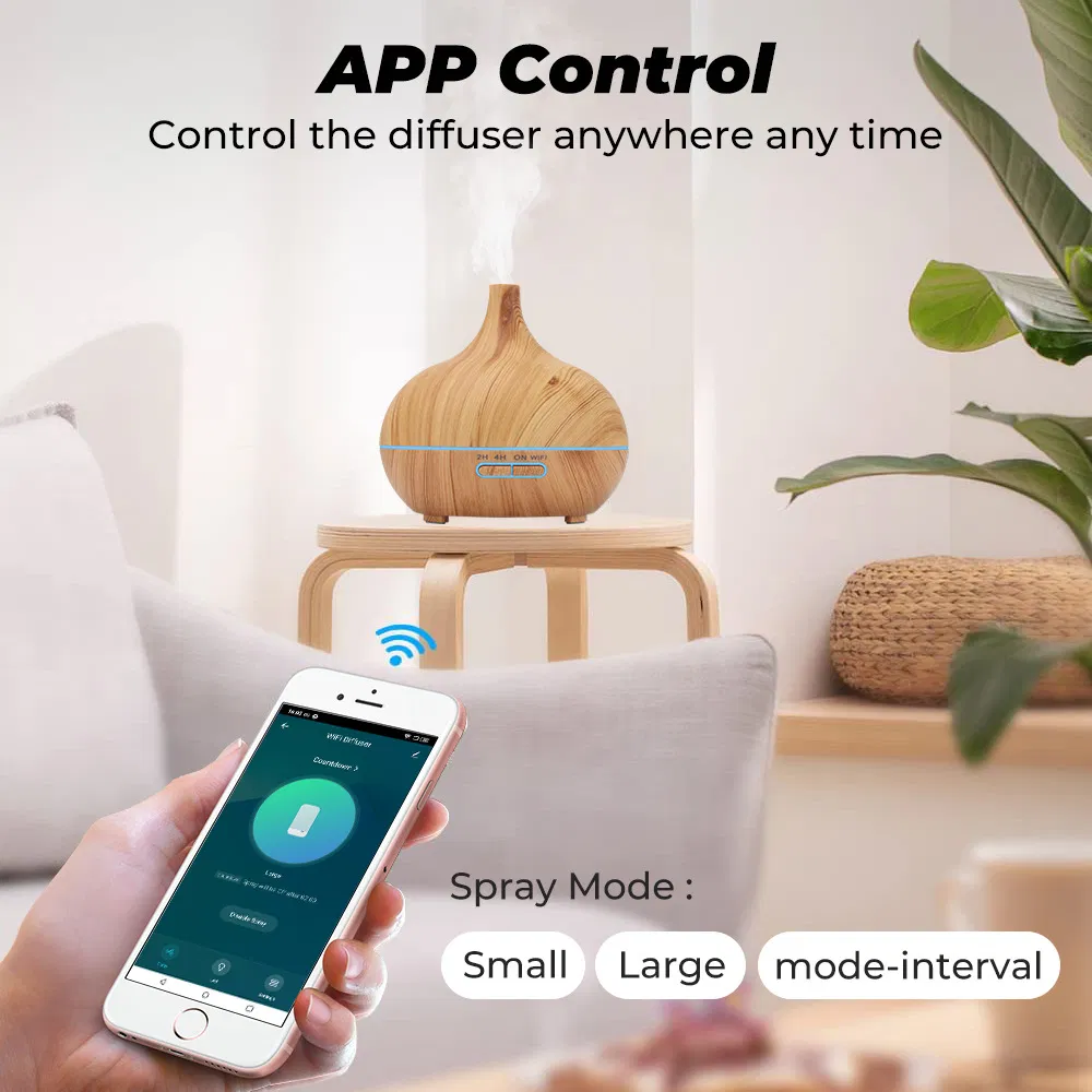 Tuya WiFi Smart Ultrasonic Humidifier Aromatherapy Aroma Essential Oil Diffuser Work with Alexa Google Home