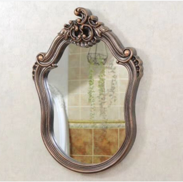 Classic Unique Oval Egg Antique Wall Decorative Decoration Living Frame Makeup Hotel Room Styling Bathroom Framed Mirror