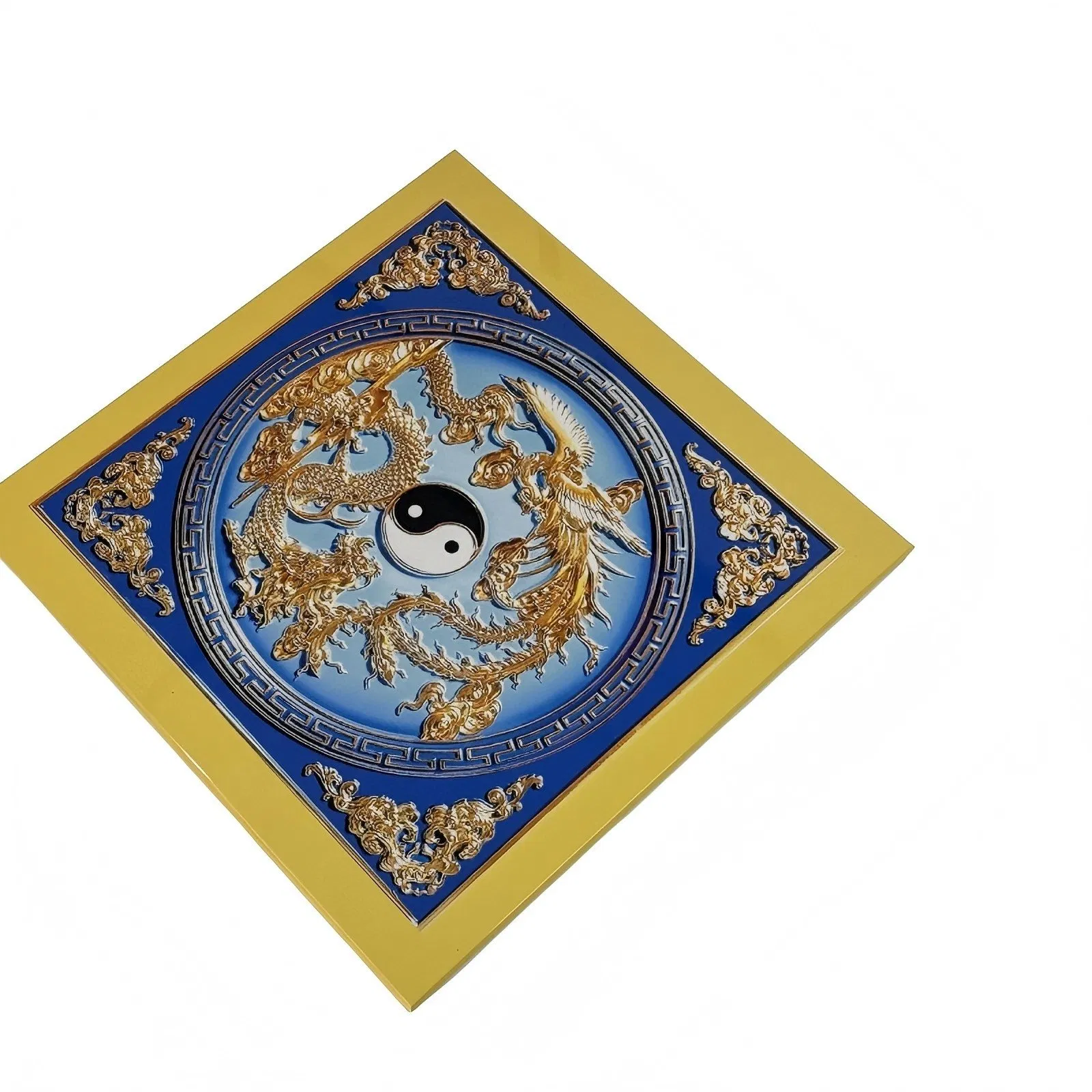 Aluminum Ceiling Panel Gilded 3D Embossed Design for Temple Style Ceiling