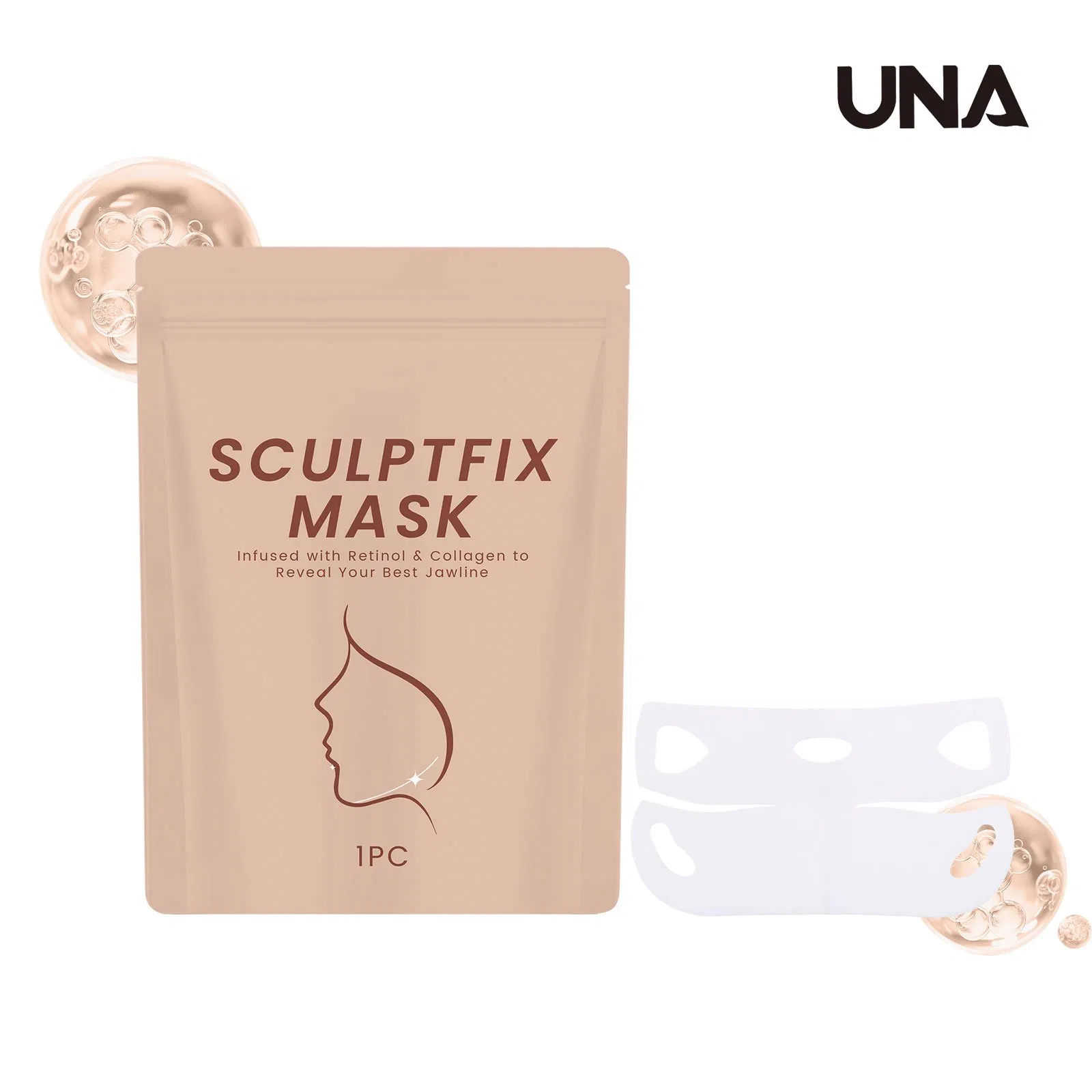 Facial Contour Care Mask - Gently Nourishes Chin and Neck Skin Texture, Daily External Application Mask
