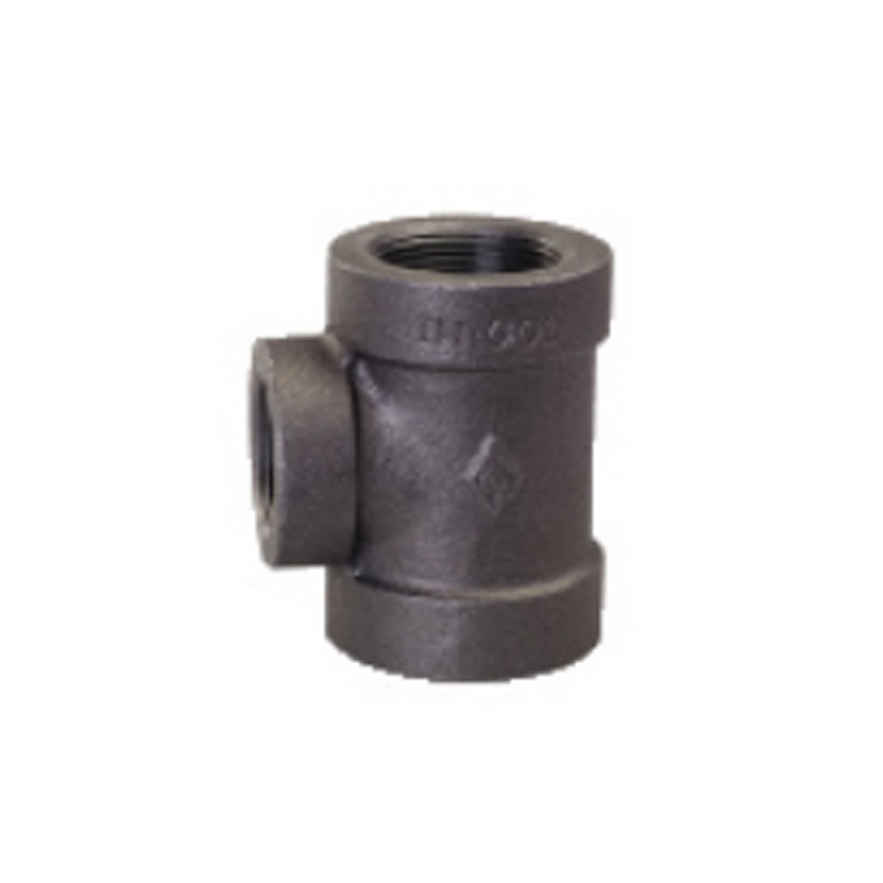 Black/Brass Malleable Pipes Fitting Tees Equal