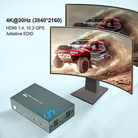 KVM-переключатель HDMI 2x2 для двух мониторов