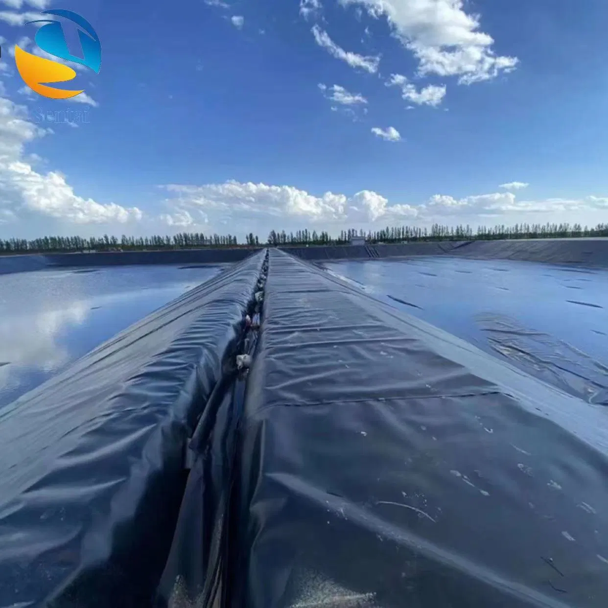 HDPE Geomembrane 1.5mm 2.0mm 3mm Fish Farm Lining Membrane Tailings Pond Landfill Sewage Tank Reservoir Artificial Lake Golf Course Lake Geomembrane Lining