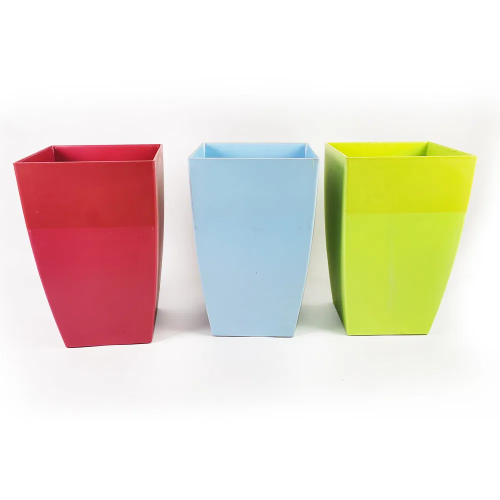 Large Capacity Minimalist Rectangular Garden Flower/Plant Pot PP Plastic Planter for Home Use