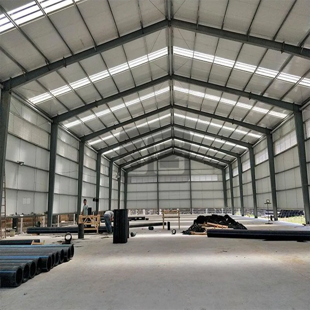 Export-Ready Prefabricated Industrial Metal Frame Storage/Hangar Construction Prefab Steel Workshop Structure Warehouse